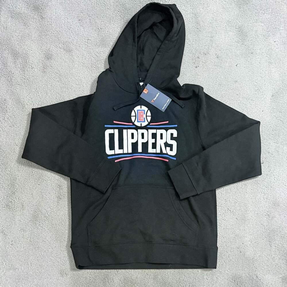 Fanatics Los Angeles Clippers Men's Black Pullover Hoodie  Size Medium NWT